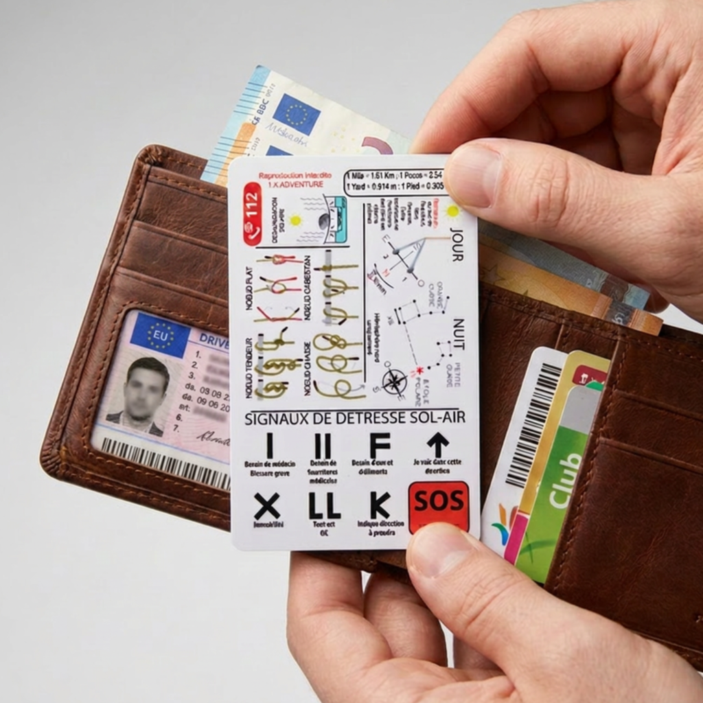 carte de survie de poche